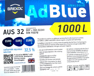 Рідина AdBlue BREXOL для систем SCR 1000L